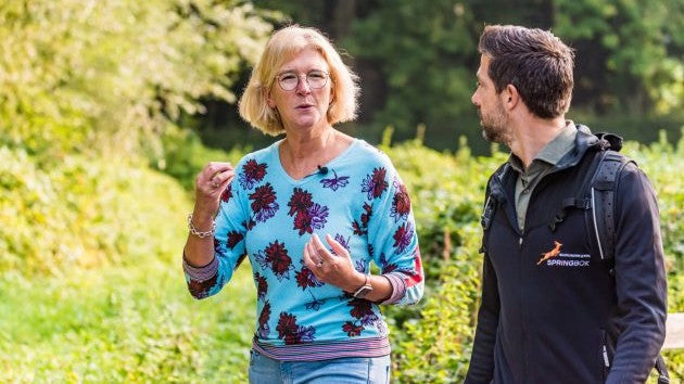 Heidi en Brecht op wandel