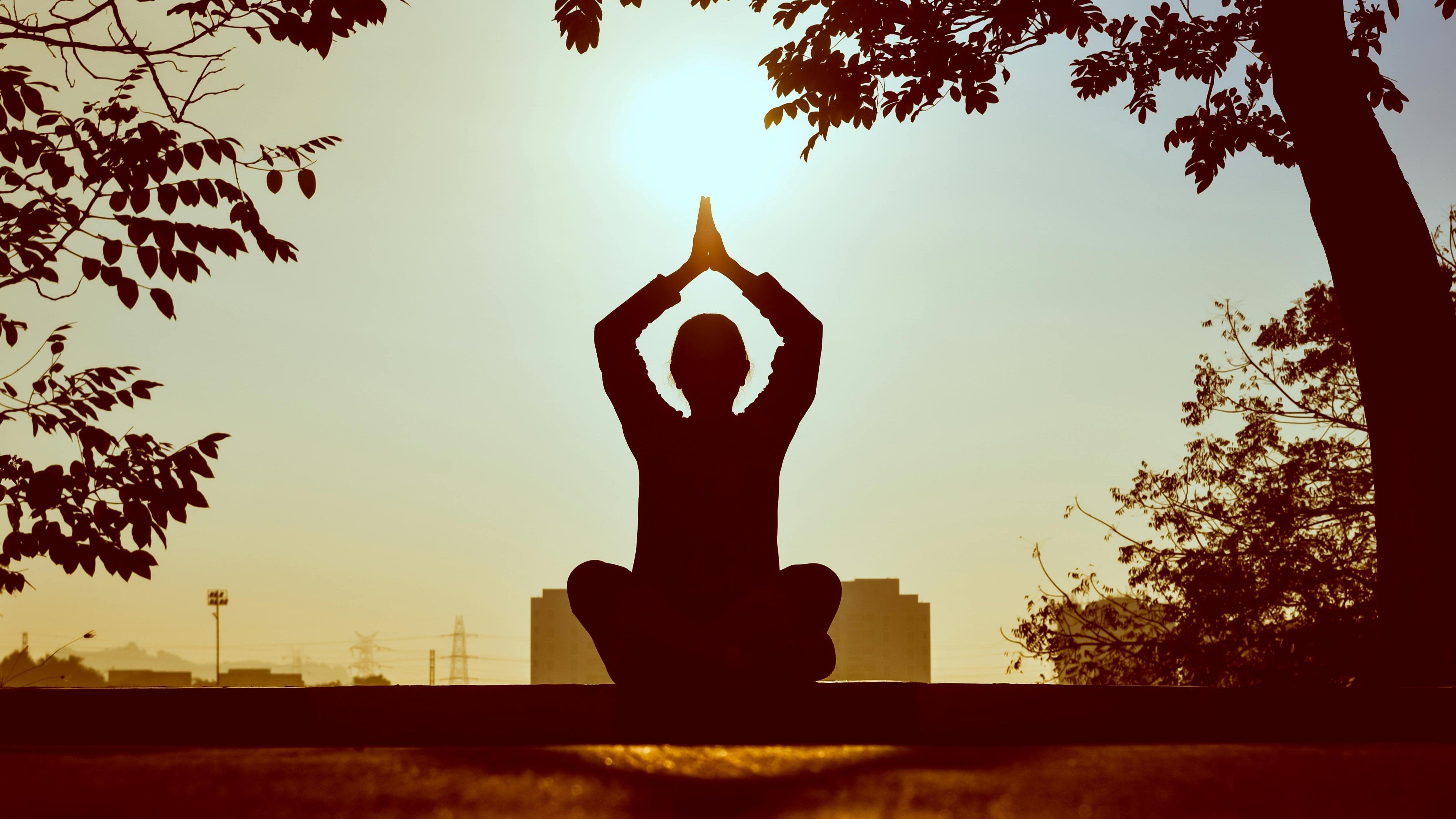 Yoga bij zonsopgang