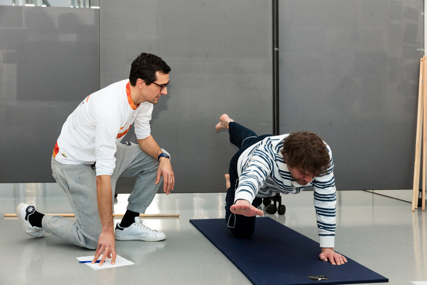 Oefening onder begeleiding van een coach