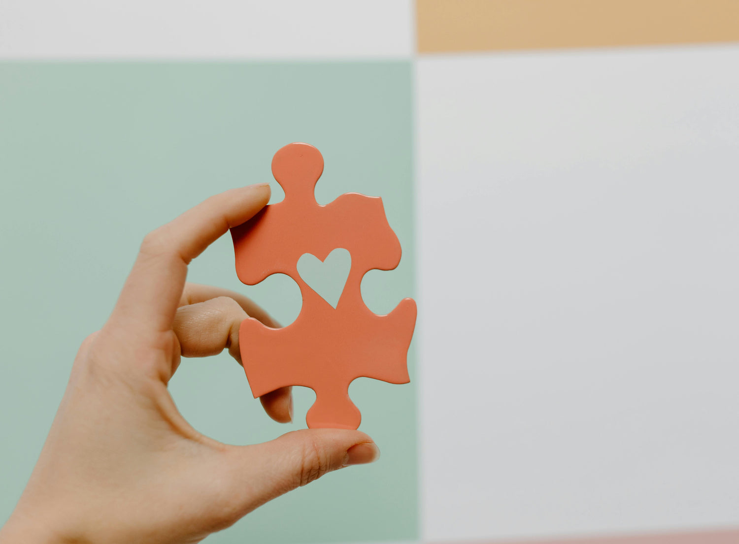 Een puzzelstukje als symbool voor inclusie